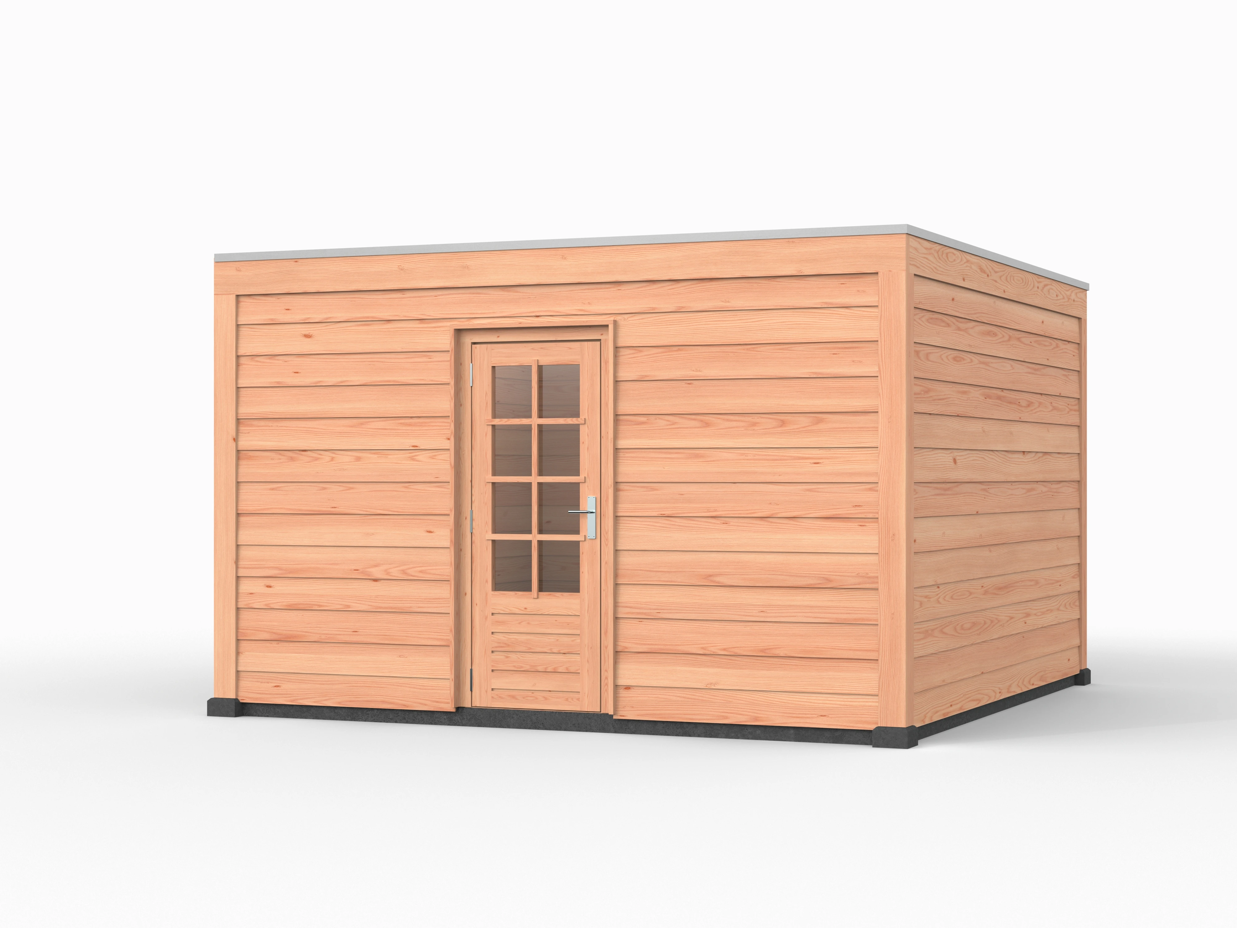 Douglas overkapping, 400 x 400, met schuur, Westwood Elegant - Afbeelding 1